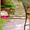 Stone steps, St. Paul, MN – Chilton outcroppings with weathered edge